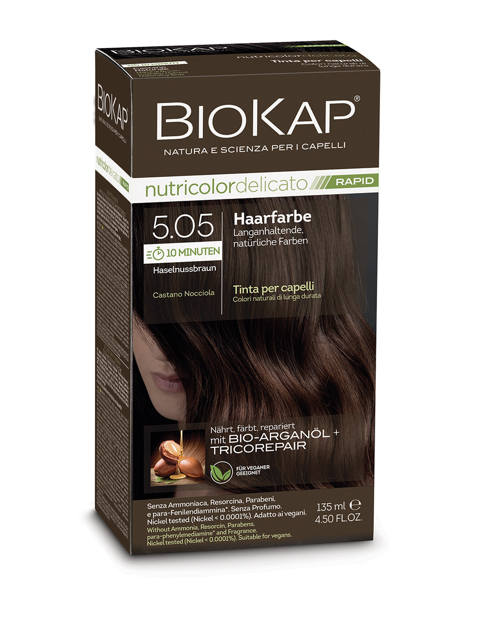 Biokap Nutricolor Delicato Rapid Haarfarbe 5.05