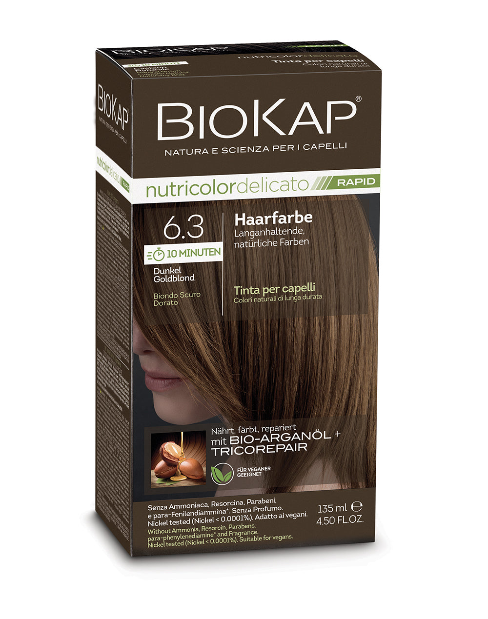 Biokap Nutricolor Delicato Rapid Haarfarbe 6.3