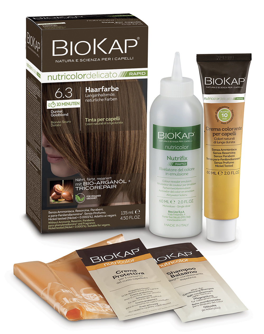 Biokap Nutricolor Delicato Rapid Haarfarbe 6.3