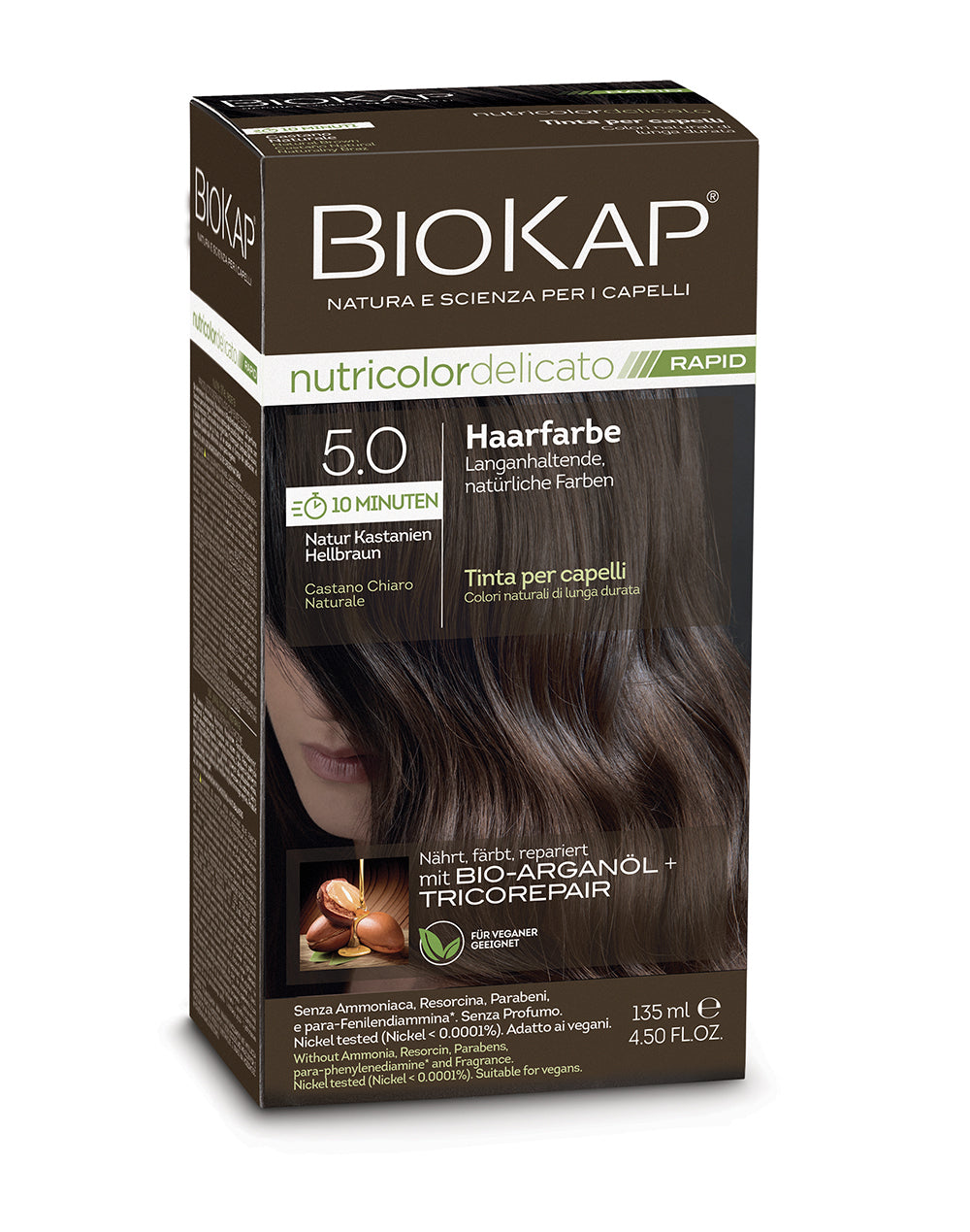 Biokap Nutricolor Delicato Rapid Haarfarbe 5.0