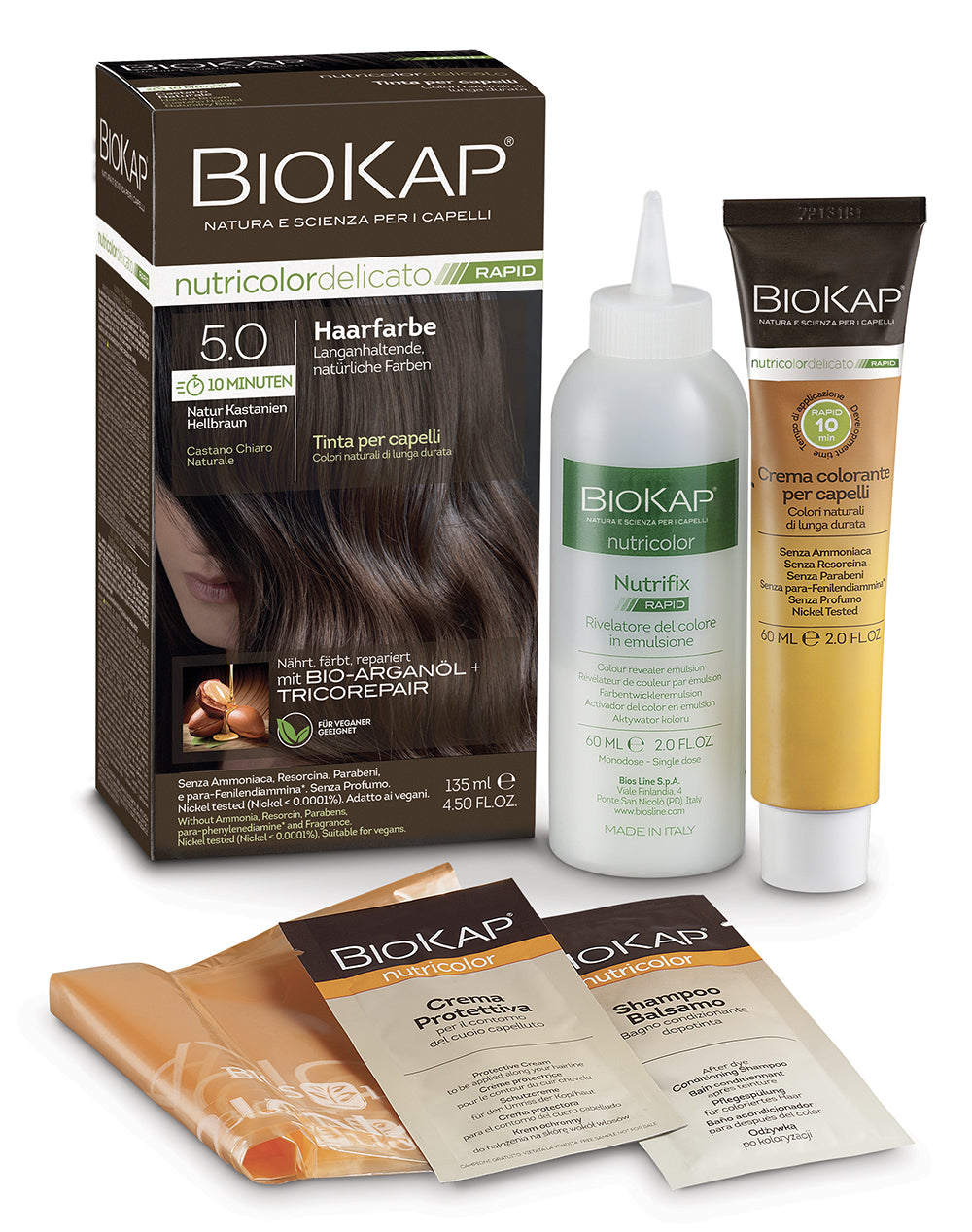 Biokap Nutricolor Delicato Rapid Haarfarbe 5.0