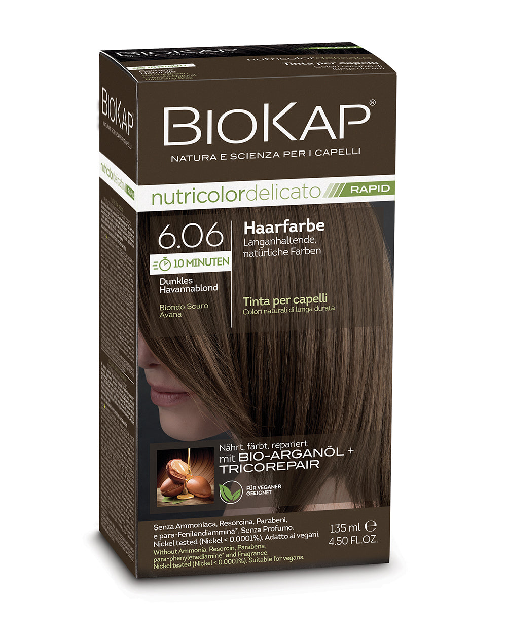 Biokap Nutricolor Delicato Rapid Haarfarbe 6.06