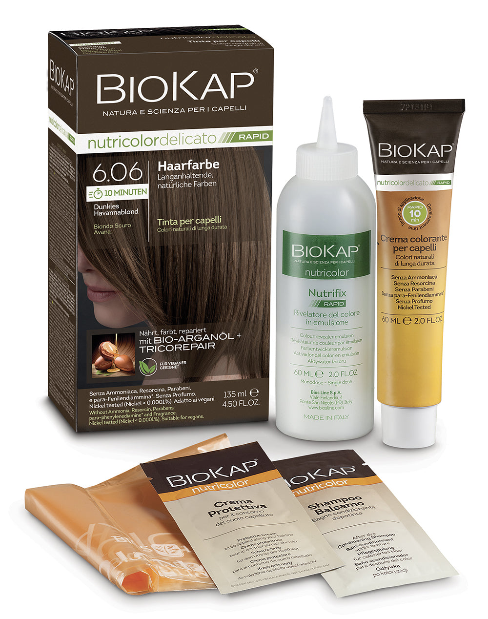 Biokap Nutricolor Delicato Rapid Haarfarbe 6.06