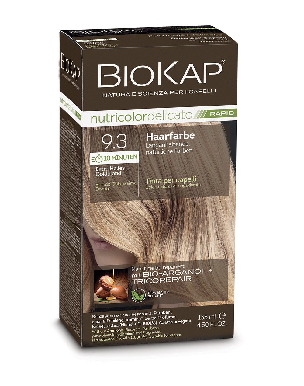 Biokap Nutricolor Delicato Rapid Haarfarbe 9.3